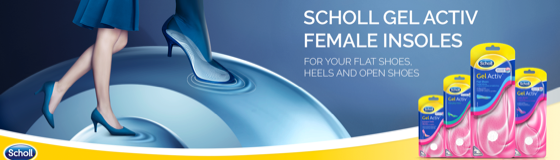 Scholl GelActiv Female Insoles for Everyday Heels