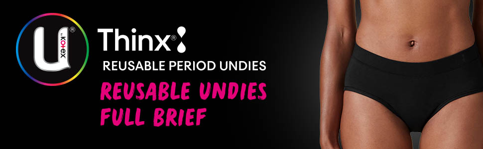 Buy U By Kotex Overnight Period Underwear Brief Black Size 12 1 pack