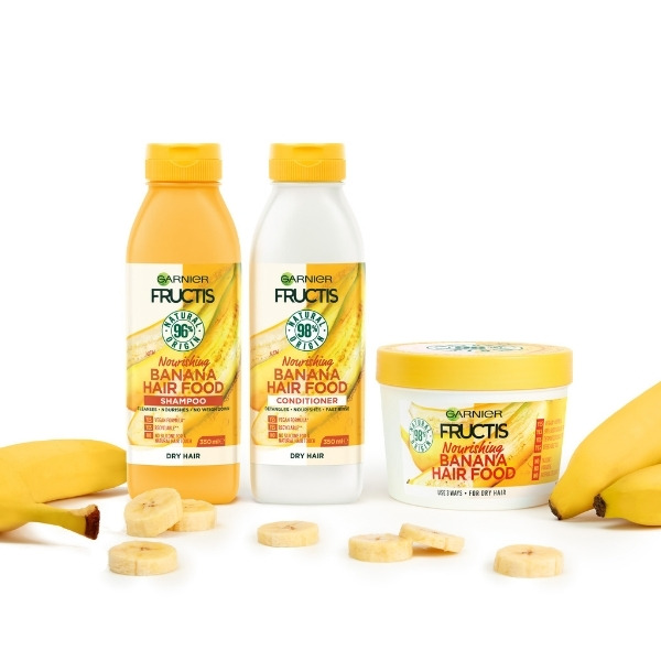Buy Garnier Fructis Hair Food Nourishing Banana 3-in-1 Mask Treatment For  Dry Hair 390ml Online at Chemist Warehouse®