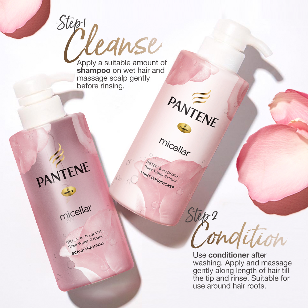 Buy Pantene Micellar Rose Water Conditioner 530ml Online at Chemist ...